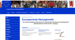 Desktop Screenshot of europaschuleherzogenrath.de