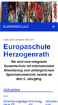 Mobile Screenshot of europaschuleherzogenrath.de